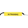 Wooff Riemlabel In Training - Hondensport - 17x7 cm Geel