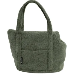 Wooff Transport Bag Teddy - Hondendraagtas - 55x40x32 cm Olijfgroen