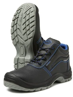 4work 4w16 Veiligheidsschoen S3 - Werkschoenen - Zwart Blauw Grijs Hoog 43