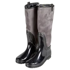 Xq Footwear Dames Regenlaars Zwart&Grijs - Laarzen