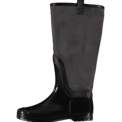 Xq Footwear Dames Regenlaars Zwart&Grijs - Laarzen