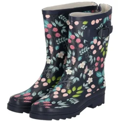 Xq Footwear Dameslaars Bloemen Blauw - Laarzen
