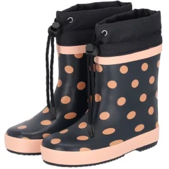 Xqboots Meisjeslaars Gevoerd Stip Marine - Laarzen