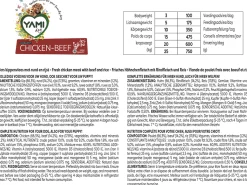 Yamipets Worst - Hondenvoer - Kip Rund 750 g