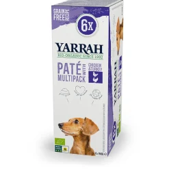 Yarrah Bio Hondenvoer Alu Pate Graanvrij 6x150 g - Hondenvoer