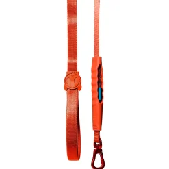 Zee.Dog Looplijn Air Crimson - Hondenriem - 150x2.5 cm Oranje One Size