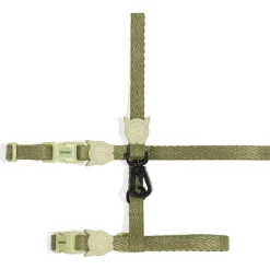 Zee.Dog Moss Harnas + Lijn - Kattenharnas - Lichtgroen 20-30x1.0 Cm