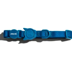 Zee.Dog Neopro Blue Halsband Kat - Kattenhalsband - 20-30x1.0 cm Blauw One Size
