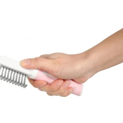 Zolux Anah Cat Getande Kam - Kattenvachtkam - 6x2.5x18 cm Pink Wit For Cat. Long Coats