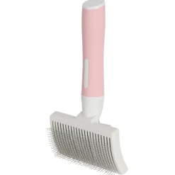 Zolux Anah Cat Retro Slicker Medium - Kattenvachtborstel - 9.2x5x17.5 cm Pink Wit For Cat. All Coat Types M