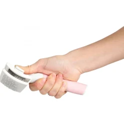 Zolux Anah Cat Retro Slicker Medium - Kattenvachtborstel - 9.2x5x17.5 cm Pink Wit For Cat. All Coat Types M