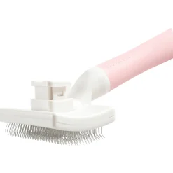 Zolux Anah Cat Retro Slicker Medium - Kattenvachtborstel - 9.2x5x17.5 cm Pink Wit For Cat. All Coat Types M