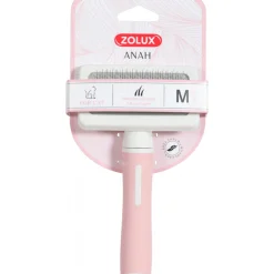 Zolux Anah Cat Slicker Medium - Kattenvachtborstel - 9.5x3.5x17 cm Pink Wit M