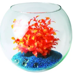 Zolux Kunstplanten Op Grind - Aquarium - Kunstplant - Assorti per stuk Small