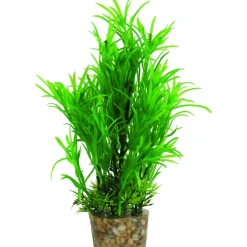 Zolux Kunstplanten Op Grind - Aquarium - Kunstplant - Groen per stuk Medium