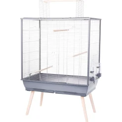 Zolux Neolife 80 Vogelkooi - Vogelverblijven - 81x48x130 cm Grijs
