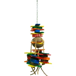 Zoo-Max Coco Rocco - Vogelspeelgoed - 733 g Rood Blauw Oranje