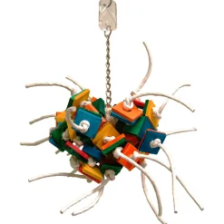 Zoo-Max Extreme Fireball - Vogelspeelgoed - 573 g Rood Blauw Oranje