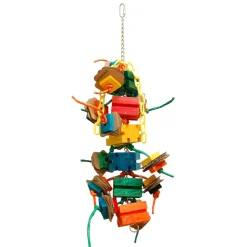 Zoo-Max Helice Tower - Vogelspeelgoed - 978 g Rood Blauw Oranje