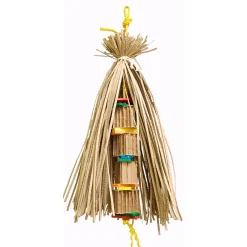 Zoo-Max Shredding Tower La Tenda - Vogelspeelgoed - 588 g Rood Blauw Oranje