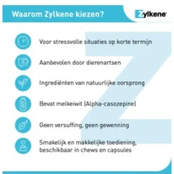 Zylkene Capsule 225 Mg - Anti stressmiddel - 225 mg 30 caps Voor Middelgrote Honden (10-30 Kg)
