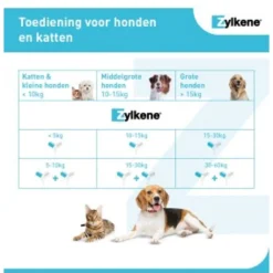Zylkene Capsule 450 Mg - Anti stressmiddel - 450 mg 30 caps Voor Grote Honden (15-60 Kg)